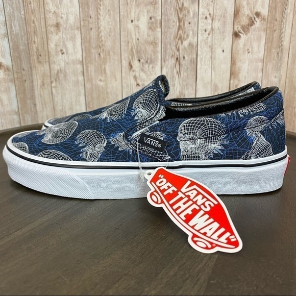 Vans Classic Slip On Wireframe Skulls Sneaker Size 6.5‎ Women - Picture 5 of 11